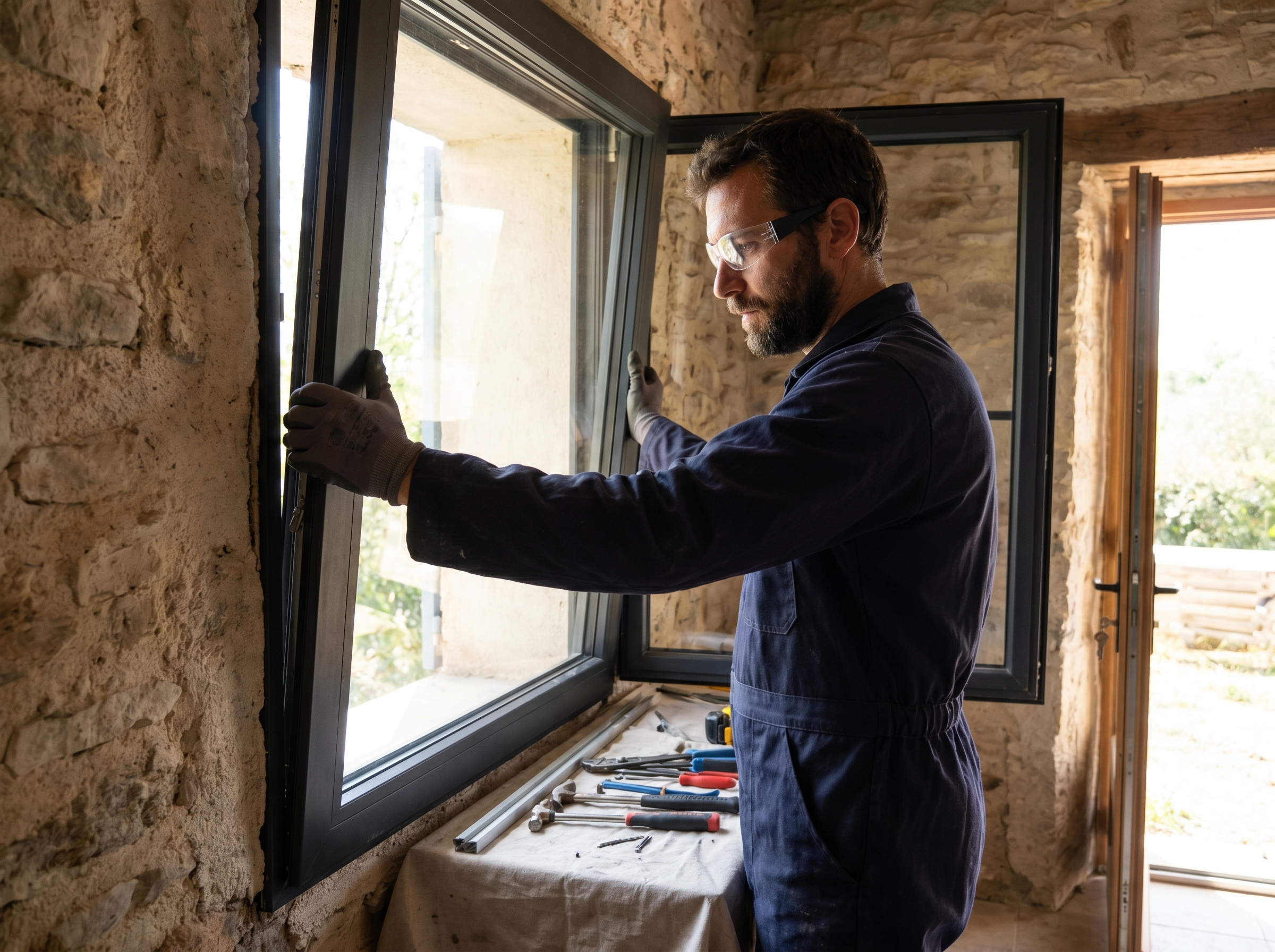 Pose de menuiseries extérieures certifiée Qualibat par Solareno Énergie